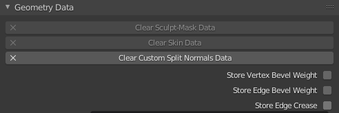 Clear Custom Split Normals